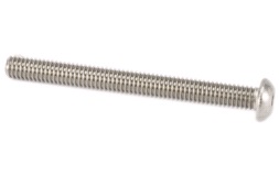 Unbracobolt, rustfri M6x60mm rundt hoved