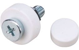 Nummerpladeskrue, 6mm, 1stk. med møtrik