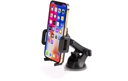 Mobilholder med arm og sugekop