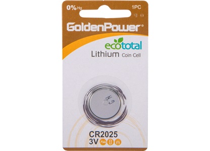 Lithium knapcellebatteri, CR2025