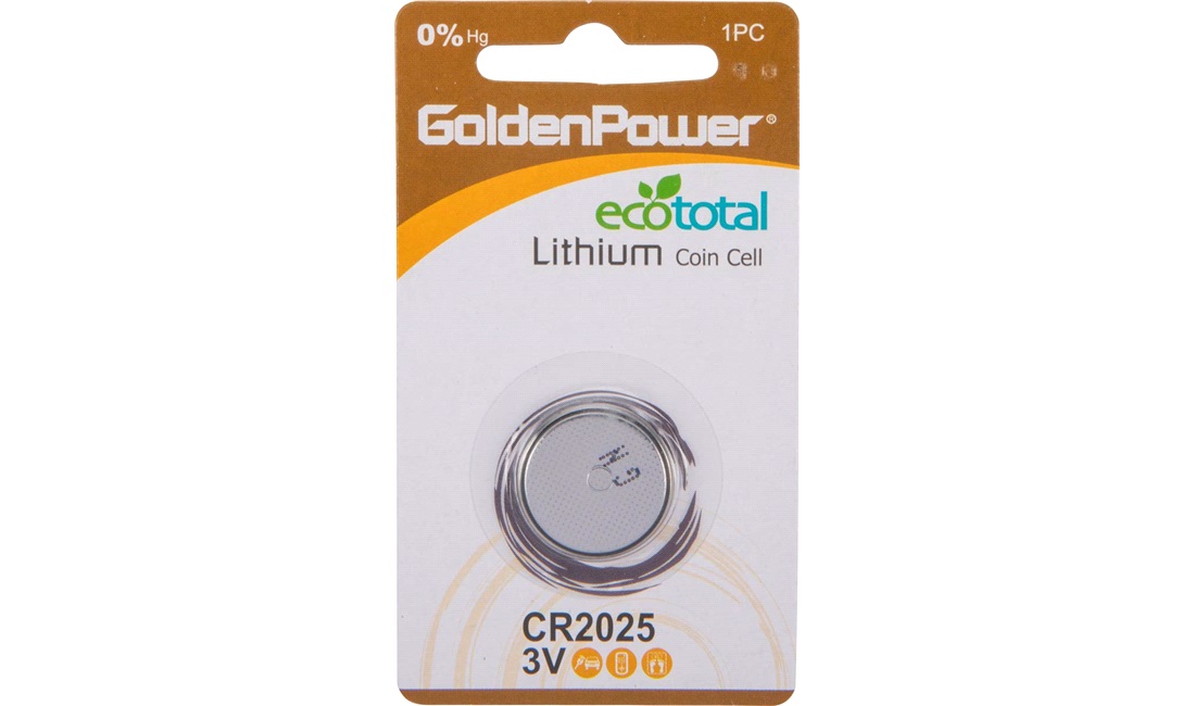  Lithium knapcellebatteri, CR2025