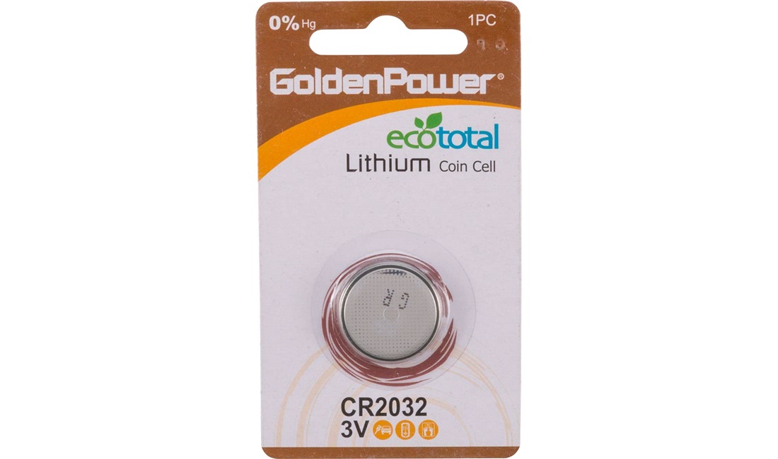  Lithium knapcellebatteri, CR2032