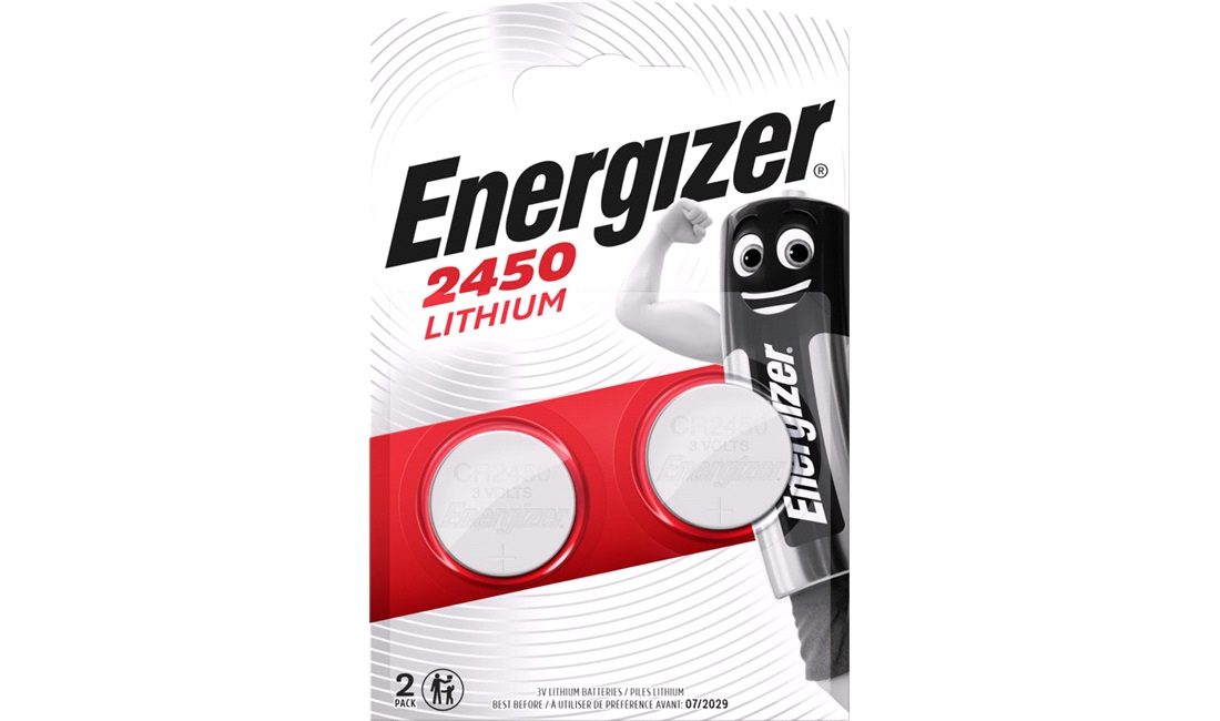  Knappcellsbatteri CR2450 Lithium 2-Pack