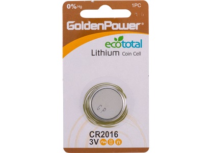 Lithium knapcellebatteri, CR2016