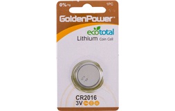Lithium knapcellebatteri, CR2016