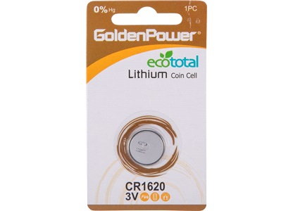 Lithium knapcellebatteri, CR1620