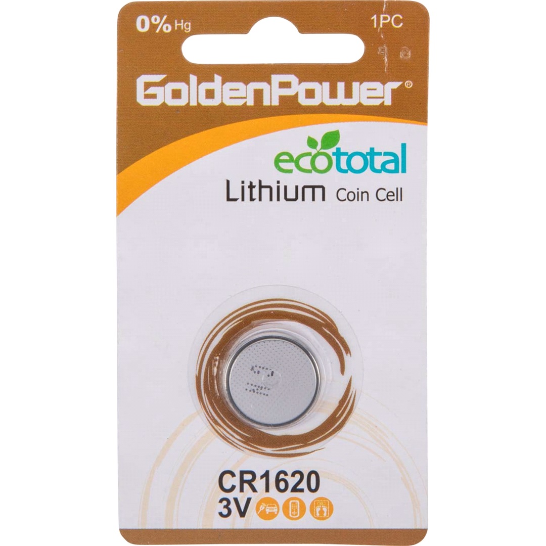 Lithium knapcellebatteri, CR1620