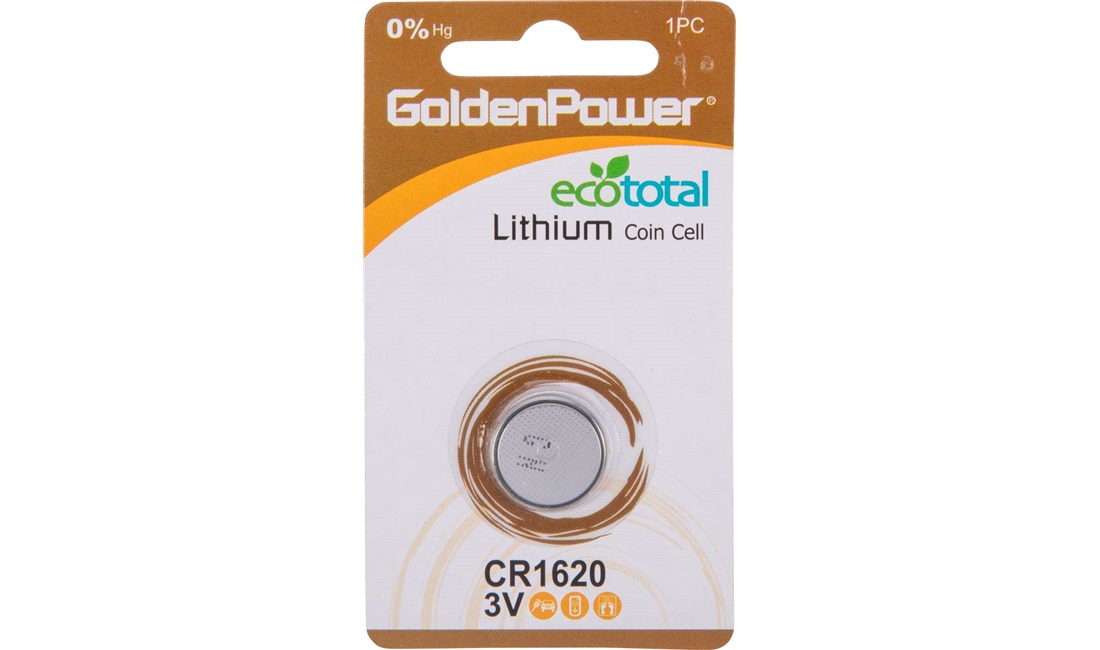  Lithium knapcellebatteri, CR1620