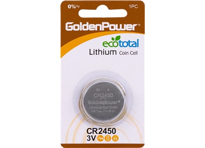 Lithium knappcelle batteri, CR2450