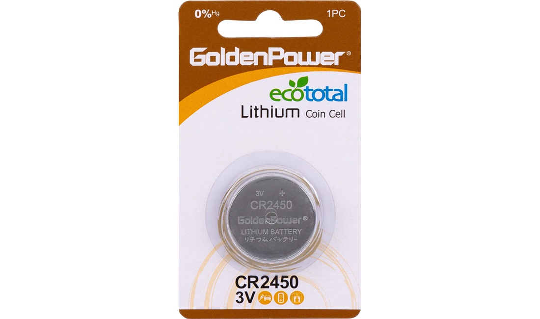 Lithium knapcellebatteri, CR2450 - Lithium knap - thansen.dk