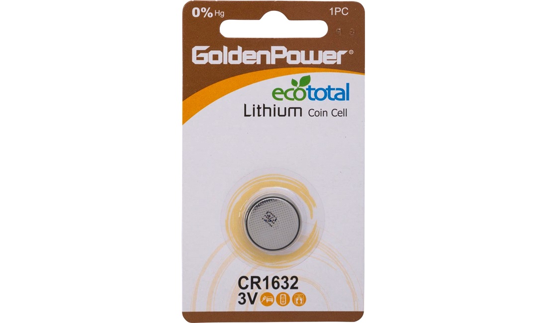  Lithium knapcellebatteri, CR1632