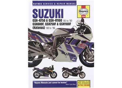Verkstadshandbok Suzuki GSX-R1100 89-92