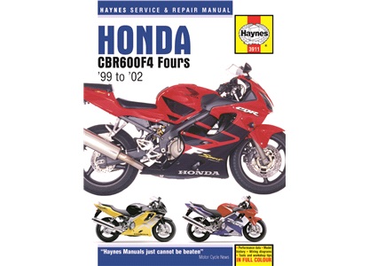 Verkstedhåndbok, Honda CBR600F4 99-06
