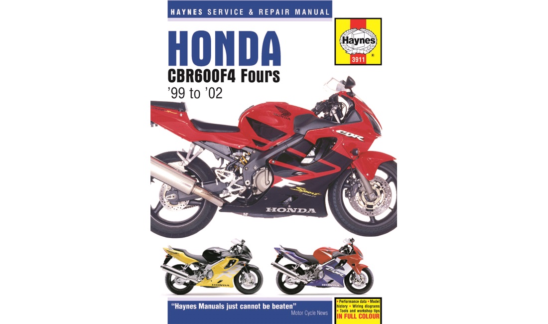  Verkstadsmanual, Honda CBR600F4 99-06