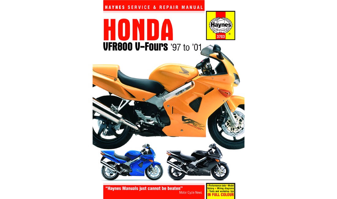  Værkstedshåndbog, Honda VFR800 V4 97-01