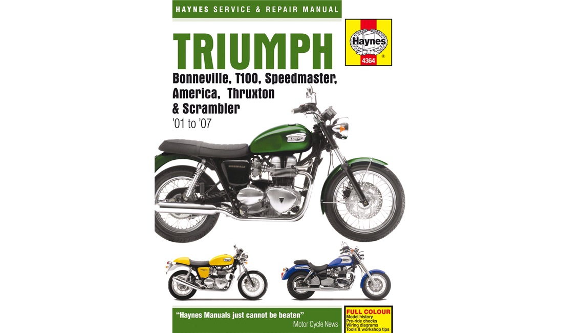  Værkstedshåndbog, Triumph Bonnev. 01-07