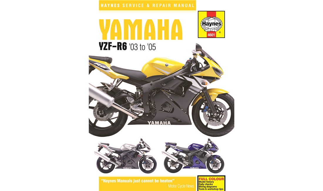 Verkstedhåndbok, Yamaha R6 03-05
