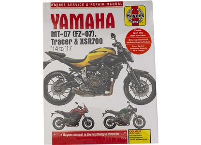 Værkstedshåndbog, Yamaha MT07 14-17
