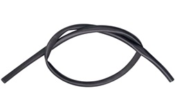 Flexrör, svart 6mm, 1/2 meter