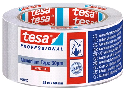 Aluminiumstape 25m x 50mm - TESA