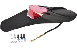 Polisport uni LED baglygte/bagskærm 