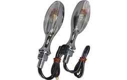 Blinklyssæt Minifinger krom/klar 12V-10W