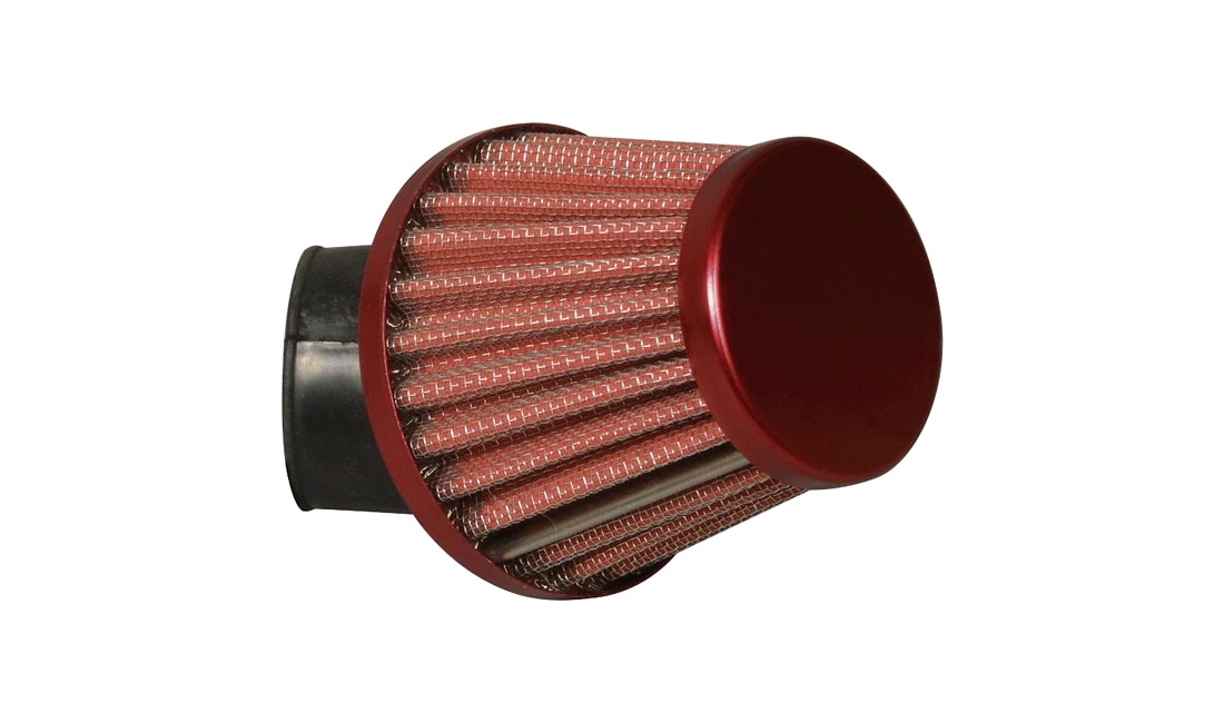  Powerfilter, rød/krom, Ø35mm
