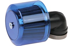 Powerluftfiler blå 90 grader Ø35mm