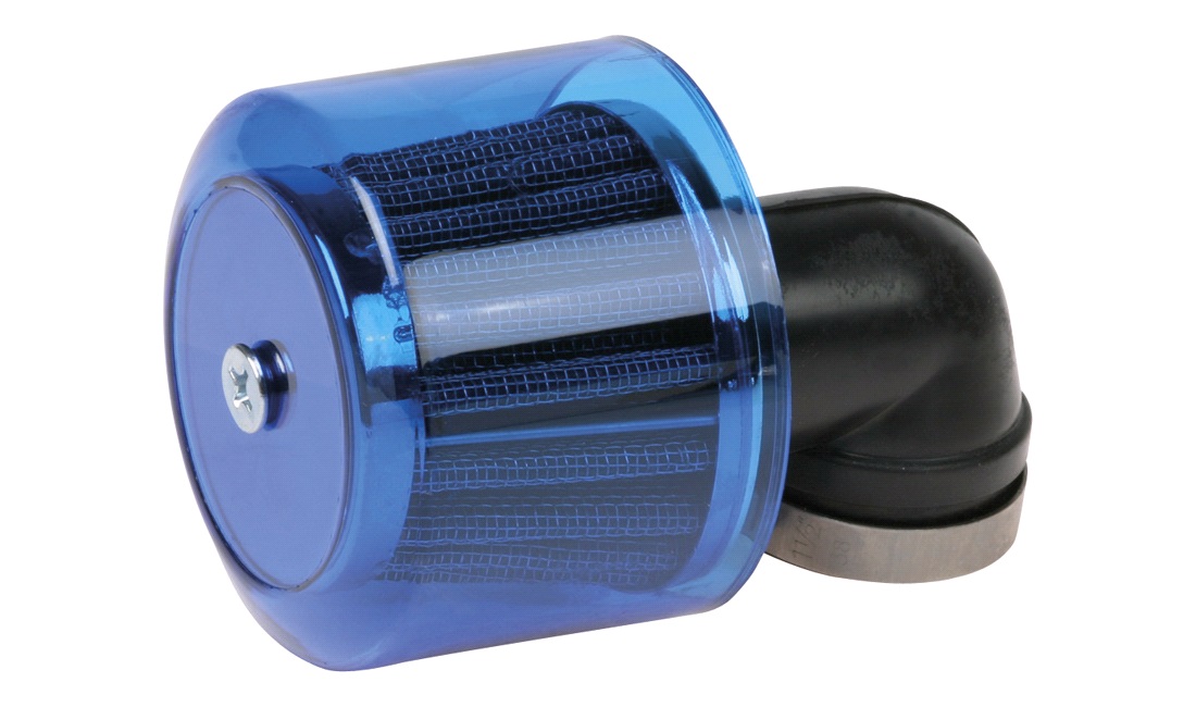  Powerfilter Ø35mm, blå, 90 grader studs