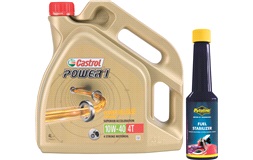 MC förvaringssats 4L Castrol+Stabiliz