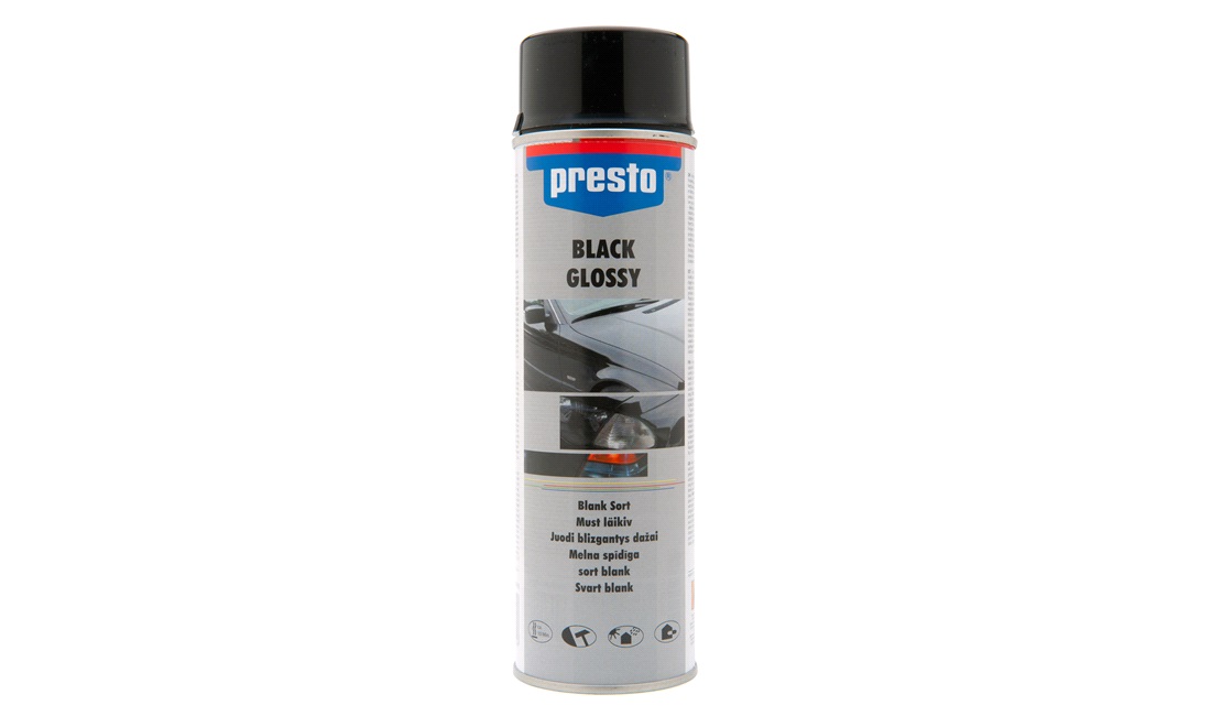 sort,højglans, acryl 500 ml - Stort i og spray-produkter - thansen.dk
