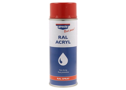 Spraymaling,Flamme rød RAL 3000