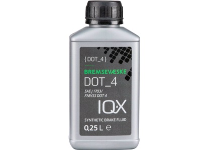 IQ-X Bremsevæske, DOT 4, 0,25 Liter