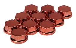 Covers, rød, 12 mm, 10 stk