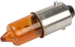 Pære BA9S, 12V-10W, Orange