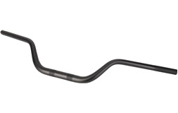 Styr fatbar Ø28,6mm aluminium sort højt