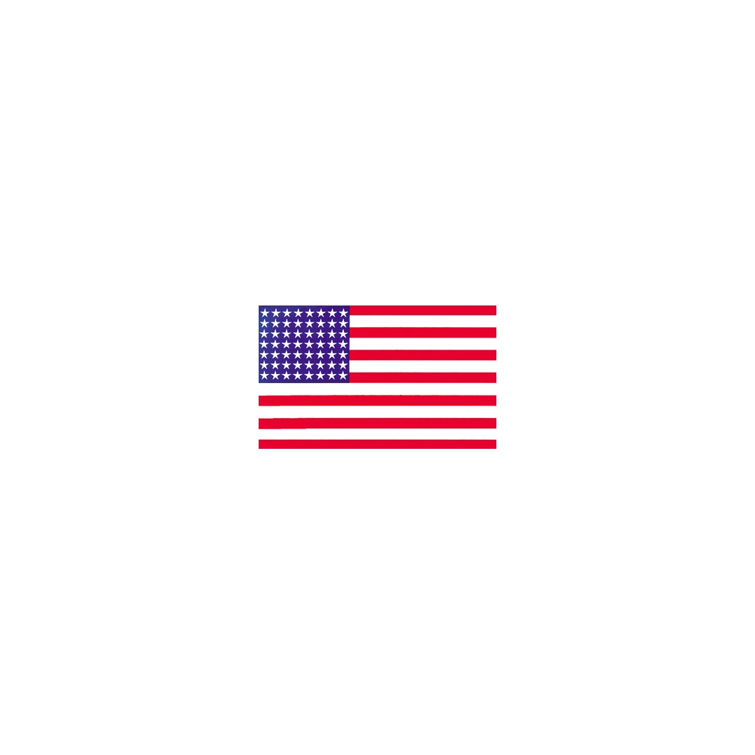 Scooped Klistermärke, stars & stripes