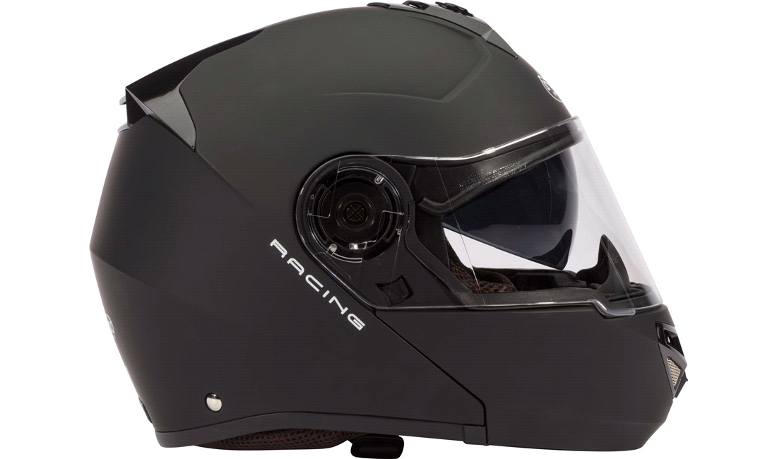  Styrthjelm Flip-up NEX Racing m/bluetooth og solbrille str. XS