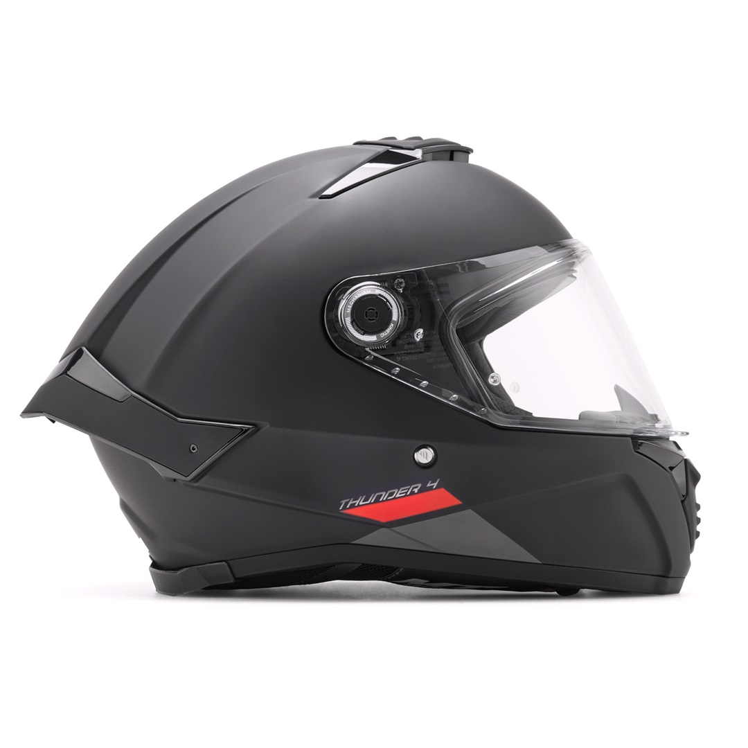 Mt Helmets Mc-hjelm Mt Thunder 4 Sv Matt Svart L