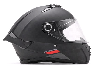 MC-hjelm MT Thunder 4 SV matt svart S
