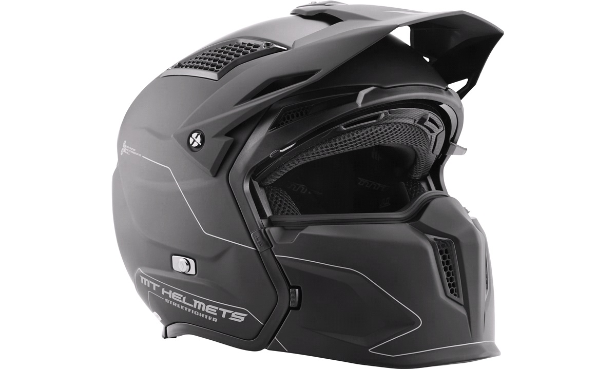 MC hjelm MT Streetfighter matsort XXL MT Streetfighter SV thansen.no