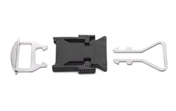 Universal låsemekanisme til hjelm