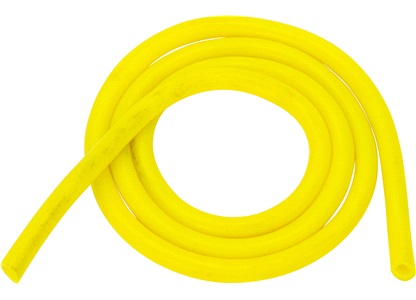 Bensinslang, gul, per meter Ø5 mm.