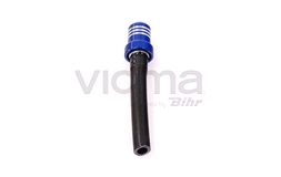 Tankutluftning med slang, blå