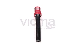 Tankutluftning med slang, röd