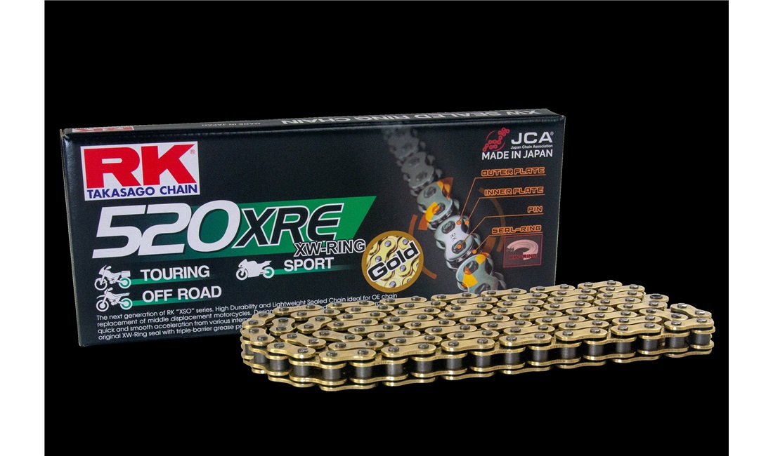  Kedja RK GB520XSO Guld X-ring 120 led