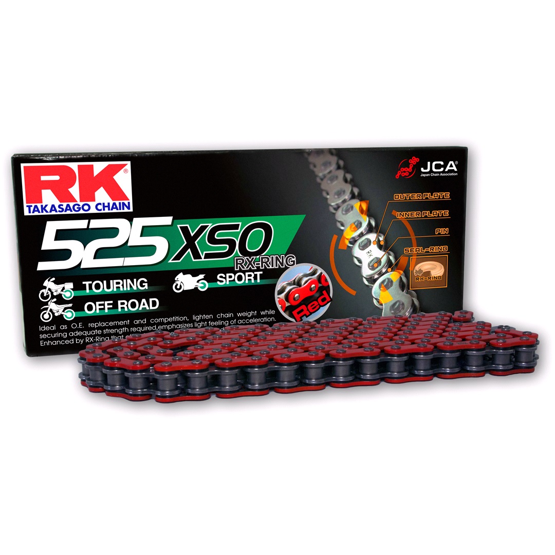 RK Chain Kedja RK RR525XSO Röd X-ring 120 led