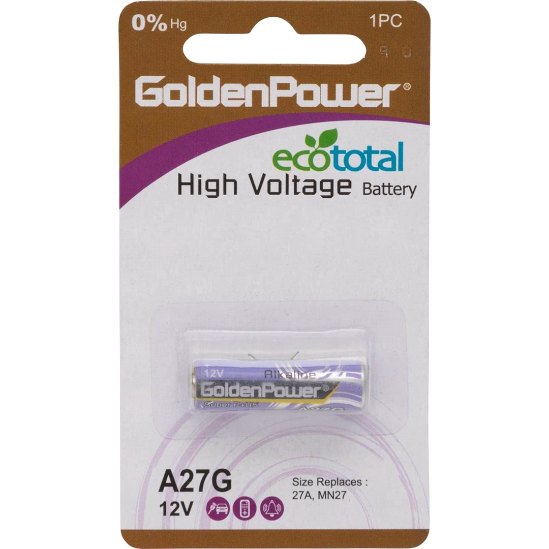 Goldenpower Alkaline Batteri 27a Ø7, 7x28mm