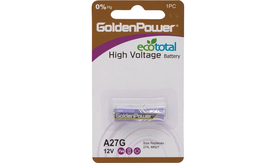  Alkaline Batteri A27M, 27A