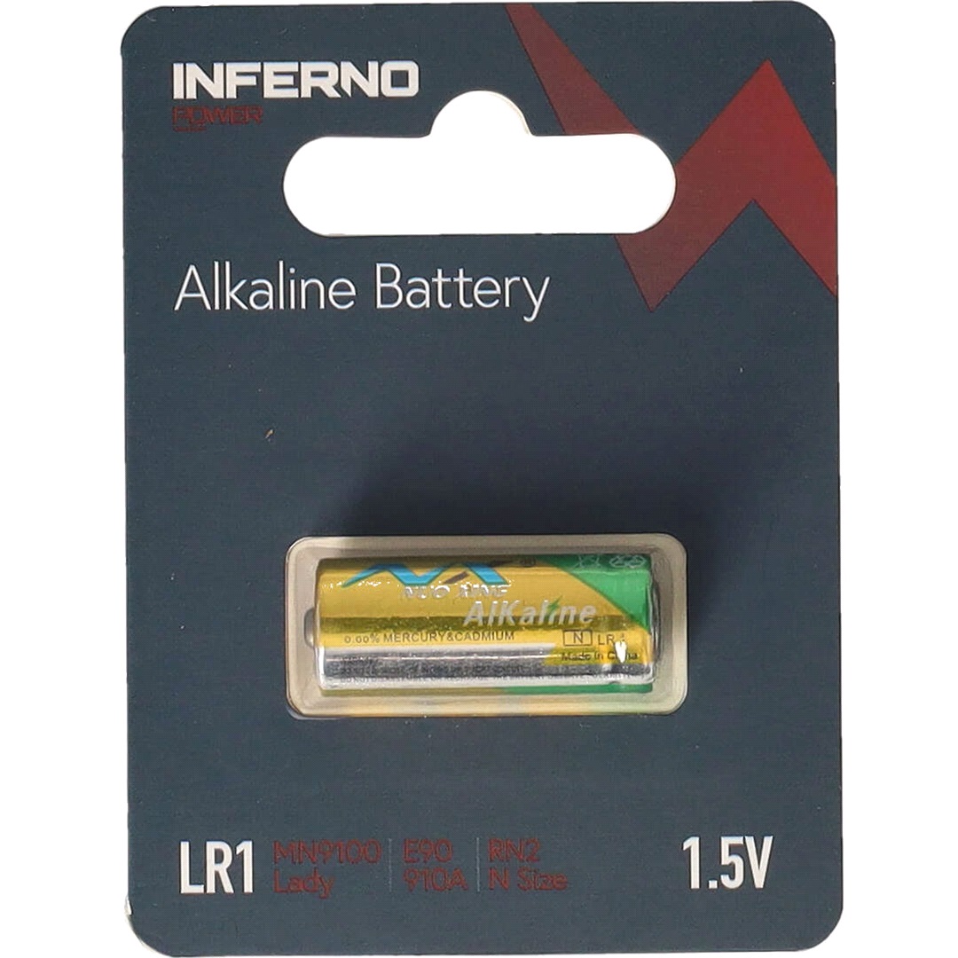 Inferno Alkaline Batteri, Lr1